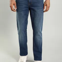 Indian Terrain Men Brooklyn Slim Fit Clean Look Light Fade Whiskers Stretchable Jeans-picture-8