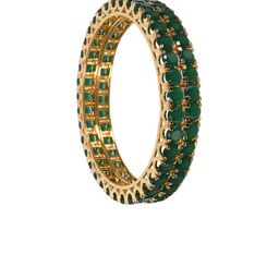 RATNAVALI JEWELS Set Of 2 Gold-Plated American Diamond-Studded Bangles-44