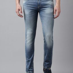 Woodland Men Slim Fit Clean Look Whiskers & Chevrons Stretchable Jeans-image-71