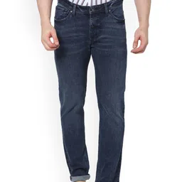 Celio Men Tapered Fit Whiskers & Chevrons Clean Look Cotton Jeans-image-80