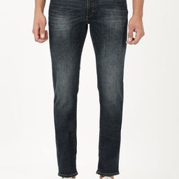 Lee Men Blue Bruce Skinny Fit Low Distress Heavy Fade Jeans-image-51