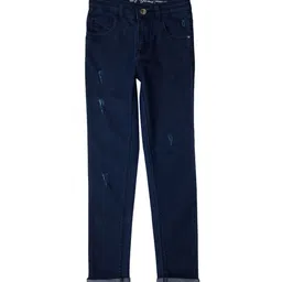 Gini and Jony Girls Slim Fit Mid-Rise Mildly Distressed Jeans-image-33