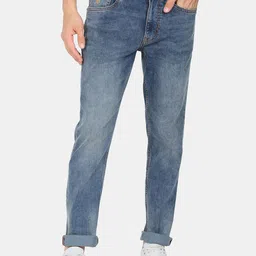 U.S. Polo Assn. Denim Co. Men Blue Heavy Fade Stretchable Jeans-image-56