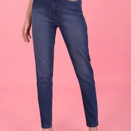 Flying Machine Women Blue Skinny Fit Light Fade Stretchable Jeans-picture-4
