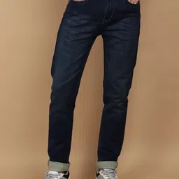 V-Mart Men Slim Fit Mid-Rise Clean Look Cotton Jeans-image-5