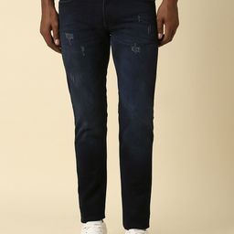 Allen Solly Men Skinny Fit Mid Rise Low Distress Light Fade Jeans-image-82