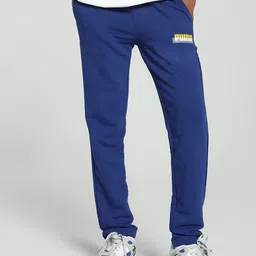 Puma Men Solid Brand Logo Slim-Fit Mid-Rise Regular Track Pants-image-11