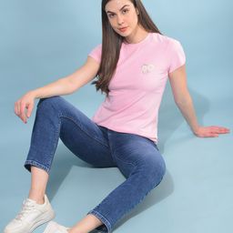 Crimsoune Club Round Neck Short Sleeves Cotton Slim Fit T-shirt-image-12