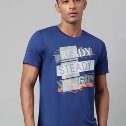 Alcis Typography Printed Dry Tech Slim Fit T-Shirt-image-38