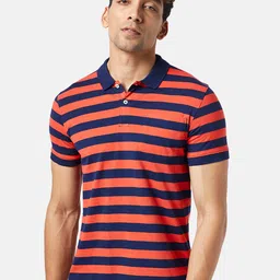 BYFORD by Pantaloons Striped Polo Collar Slim Fit T-shirt-picture-9