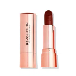 Makeup Revolution London Velvet Finish Satin Kiss Lipstick - Fling Deep-6