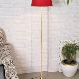 Homesake Red & Gold-Toned Shade Contemporary Metal Floor Lamp-21