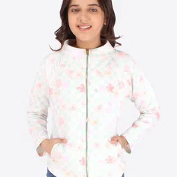CUTECUMBER Girls White Printed Sweatshirt-15