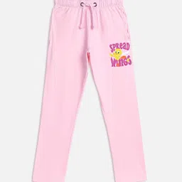 Kids Ville Girls Pink Looney Tunes Printed Cotton Lounge Pants-image-65