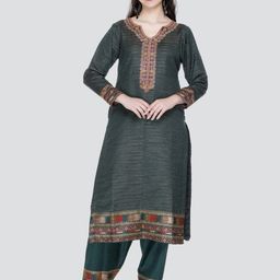 KIDAR Ethnic Motifs Woven Design Unstitched Dress Material-image-67