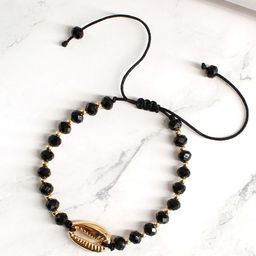 EL REGALO Boho Seashell Charm & Beaded Anklet-image-58