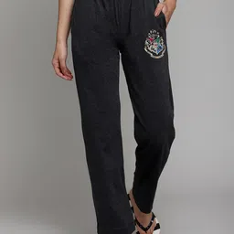 Free Authority Women Grey Harry Potter Printed Lounge Pants-image-75