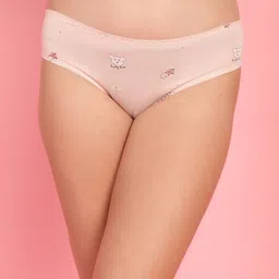 PrettyCat Mid-Rise Conversational Printed Cotton Bikini Briefs PC-PA-7019-PNK-S-picture-22