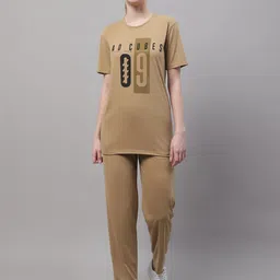 VIMAL JONNEY Printed Round Neck Short Sleeves Sports T-shirt With Trousers Co-Ords-picture-40