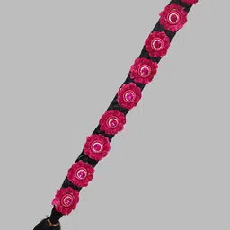 FIMBUL Traditional Hair Choti With Floral Jada Set-50
