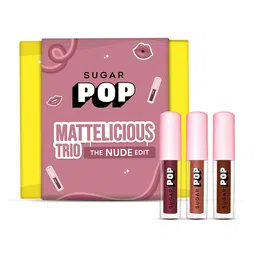 SUGAR POP Mattelicious Trio Lipstick Set 1.6 ml Each - The Nude Edit-5
