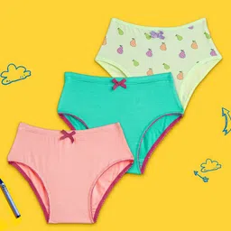 XY Life Girls Pack Of 3 Printed 3X Softer Anti Microbial Than Modal Hipster Briefs-image-96