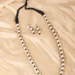 Ozanoo Antique Dual Tone Beads Jewellery Set-19