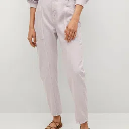 MANGO Women Lavender High-Rise Slouchy Jeans-picture-29