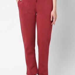 Sweet Dreams Women Red Fleece Track Pants-11