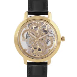 GUESS Women Skeleton Leather Straps Analogue Watch GW0383L1-36