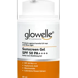 Aryanveda Glowelle SPF 50 PA++++ Daily Care Mattifying Sunscreen Gel - 50 ml-27