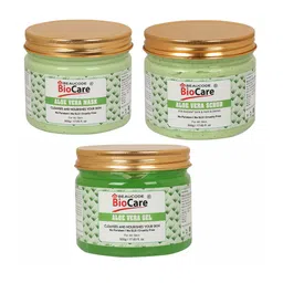 BEAUCODE BIOCARE Set of Aloe Vera Face & Body Mask - Scrub - Gel - 500 g each-62