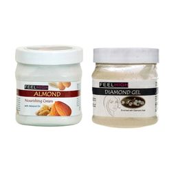 FEELHIGH Almond Cream 500ml & Diamond Skin Purifying Gel 500ml-56