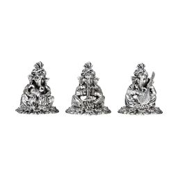 INTERNATIONAL GIFT 3 Pieces  Brass Musical Ganesha Idol Showpieces-image-22