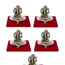 INTERNATIONAL GIFT Copper Toned Religious Metal Lord Ganesha Showpiece-image-81