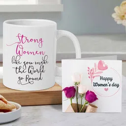 TIED RIBBONS White & Black Quote Printed Coffee Mug With Card Gift Set-picture-50