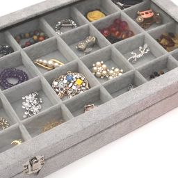 KriShyam Grey Jewellery Organiser Box-35
