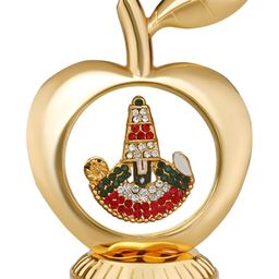 INTERNATIONAL GIFT Gold Toned Apple Shaped Tirupati Balaji Idol Showpiece-image-79