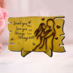 Phirki Studio Valentine Day Wooden Couple Showpiece Gift Set-image-4