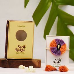 Indigifts Seed Rakhi With Seed Gift Set-image-37