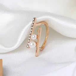 JOKER & WITCH Gold-Plated Pearls-Beaded Ring-image-40