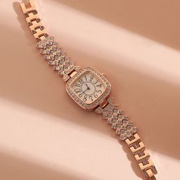 HAUTE SAUCE by Campus Sutra Women Embellished Stainless Steel Bracelet Style Watch-image-61