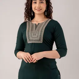 FASHION DEPTH Ethnic Motifs Sequinned Embroidered Top-92