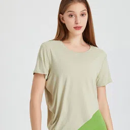 JC Collection Colourblocked Oversized T-shirt-image-73
