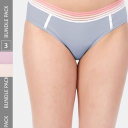 Amour Secret Women Pack Of 3 Anti Bacterial Hipster Briefs-picture-48