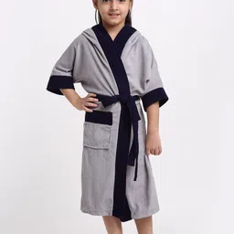 Creeva Kid Girls Hooded Bathrobe-image-25