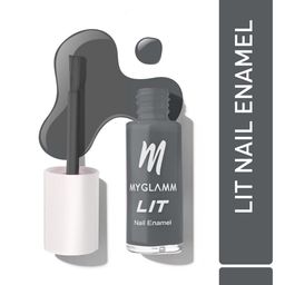 MyGlamm LIT Long Lasting Nail Enamel 7ml - Grounded-43