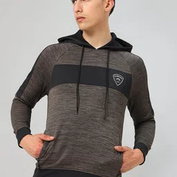 Technosport Striped Hooded Antimicrobial Pullover-picture-24