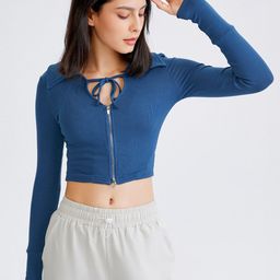 JC Collection Mock Collar Lightweight Dry-Fit Training or Gym Sporty Jacket-image-59