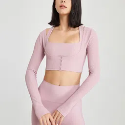 JC Collection Lightweight Crop Training or Gym Open Front Jacket-image-67